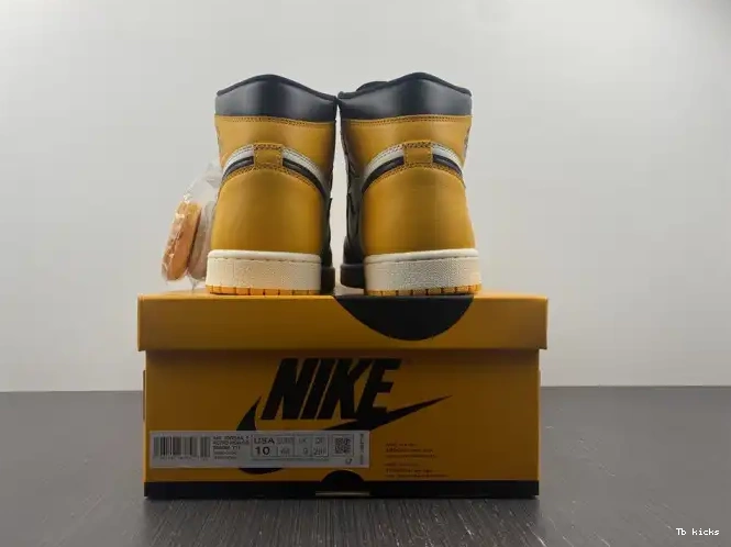 Cheap TBK Yellow Air OG 1 High 555088-711 Toe Jordan 0602